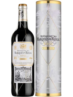 Вино Herederos del Marques de Riscal Reserva, Rioja DOC, gift box 2018, 0.75 л
