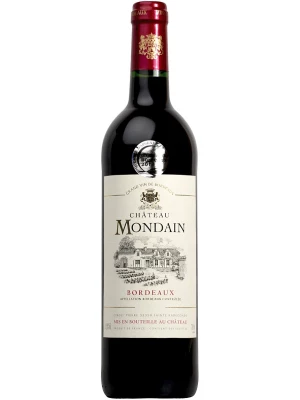 Вино Chateau Mondain, Bordeaux AOC 2020, 0.75 л
