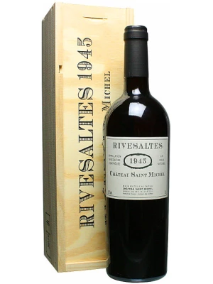 Вино Chateau Saint Michel, Rivesaltes AOC, wooden box 1945, 0.75 л