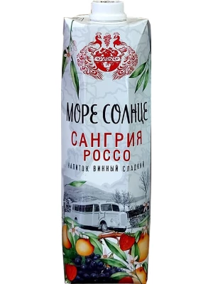 Вино Море Солнце Сангрия Россо, Тетра Призма 1 л