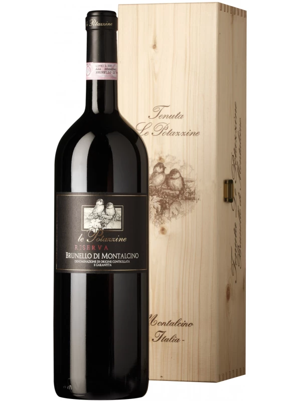 Le Potazzine, Brunello di Montalcino Riserva DOCG, wooden box