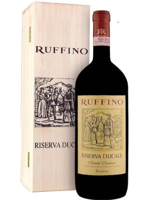 Вино Ruffino, Riserva Ducale, Chianti Classico Riserva DOCG wooden box 3 л