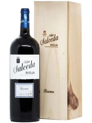 Вино Vina Salceda Reserva, Rioja DOC, wooden box 1999, 1.5 л