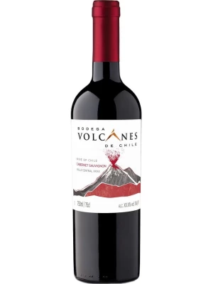 Вино Volcanes, Cabernet Sauvignon, Valle Central DO 2022, 0.75 л