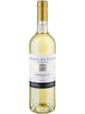 Вино Baron des Tours Bordeaux AOC Blanc Moelleux 0.75 л