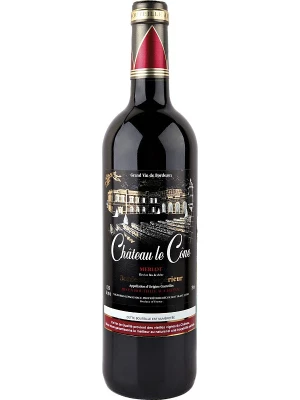 Вино Chateau Le Cone Bordeaux Superieur AOC 2017, 0.75 л