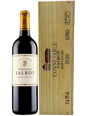 Вино Connetable Talbot, St-Julien AOC 4-me Grand Cru Classe, wooden box 2020, 0.75 л