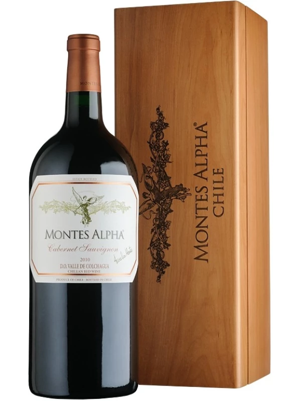 Montes, Alpha Cabernet Sauvignon, wooden box