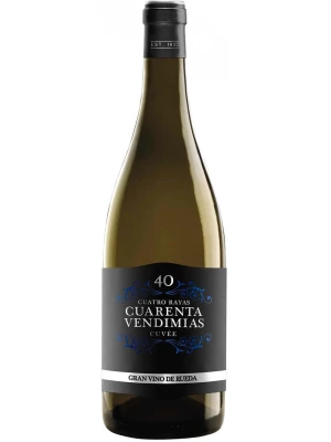 Вино Cuatro Rayas, Cuarenta Vendimias Cuvee, Rueda DO 2021, 0.75 л