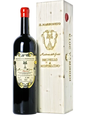 Вино Il Marroneto, Madonna delle Grazie Brunello di Montalcino DOCG Riserva wooden box 2013, 1.5 л