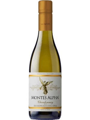 Вино Montes Alpha Chardonnay, Aconcagua Costa DO 2020, 0.375 л