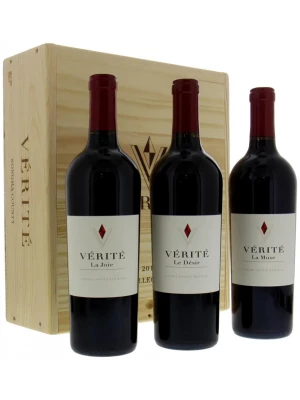 Вино Verite, Le Desir & La Joie & La Muse, set of 3 bottles, wooden box 2019, 0.75 л