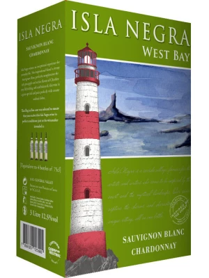 Вино Isla Negra, West Bay Sauvignon Blanc-Chardonnay 2017, 3 л