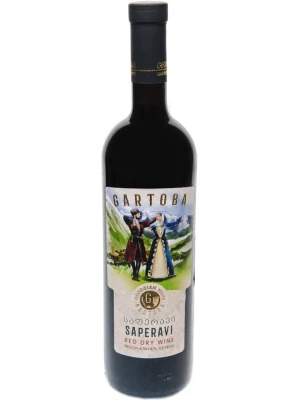 Вино Gartoba Saperavi 2017, 0.75 л