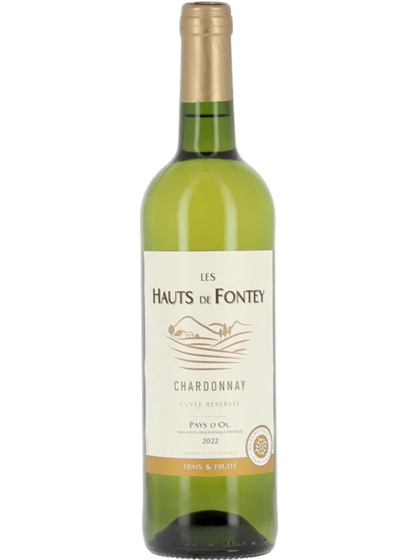 Les Hauts de Fontey Cuvee Reservee Chardonnay, Pays d'Oc IGP