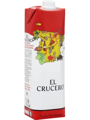 Вино El Crucero Tinto Semidulce, Tetra Prism 1 л
