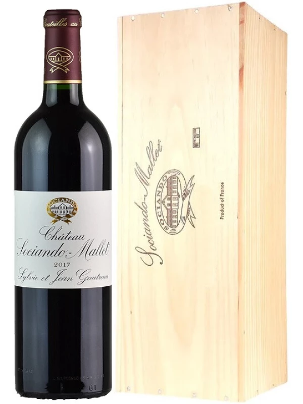 Chateau Sociando-Mallet, Haut-Medoc AOC, wooden box