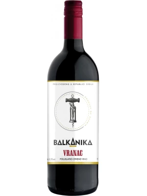 Вино Balkanika Vranac Poluslatko 2023, 1 л