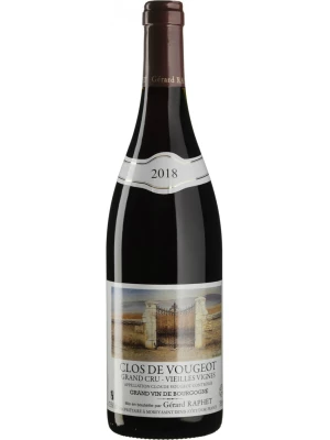 Вино Gerard Raphet, Clos Vougeot Grand Cru Vieilles Vignes AOC 2018, 0.75 л