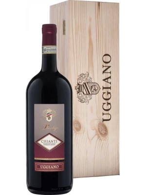 Вино Uggiano, Prestige Chianti DOCG, wooden box 1.5 л