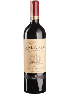 Вино Chateau Malartic Lagraviere Rouge, Pessac Leognan Grand Cru Classe de Graves 2016, 0.75 л