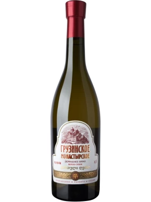 Вино Georgian Wine House, Gruzinskoe Monastyrskoe Domashnee White Dry 0.7 л