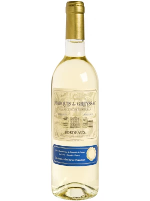 Вино Marquis de Greyssac Bordeaux AOC Blanc Moelleux 2017, 0.75 л