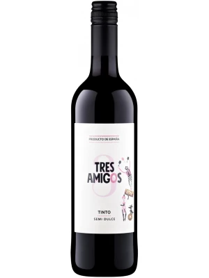 Вино Tres Amigos Tinto Semi Dulce 0.75 л