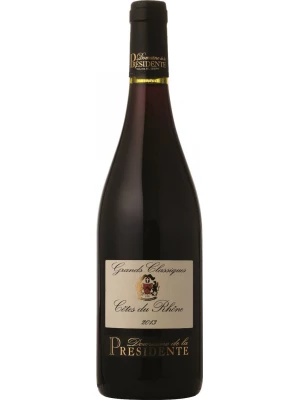 Вино Domaine de la Presidente, Grands Classique Rouge, Cotes du Rhone AOC 2013, 0.75 л