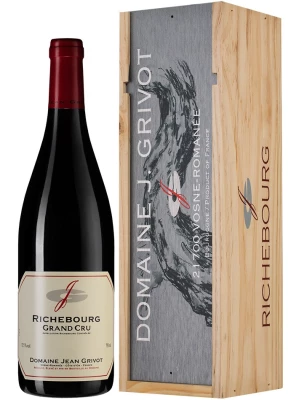 Вино Domaine Jean Grivot, Richebourg Grand Cru AOC, wooden box 2015, 0.75 л