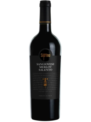 Вино Masseria Supreno Sangiovese-Merlot, Salento IGT 2017, 0.75 л