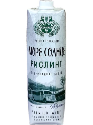 Вино Море Солнце Рислинг, Тетра Призма 1 л