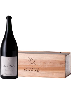 Вино Moulin-a-Vent AOC wooden box 2015, 3 л