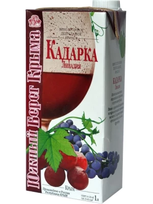 Вино Ливадия, Кадарка, Тетра Пак 1 л