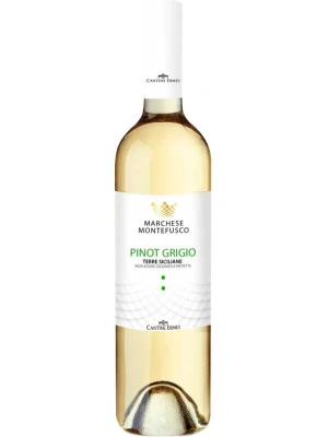 Вино Marchese Montefusco Pinot Grigio, Terre Siciliane IGP 2022, 0.75 л