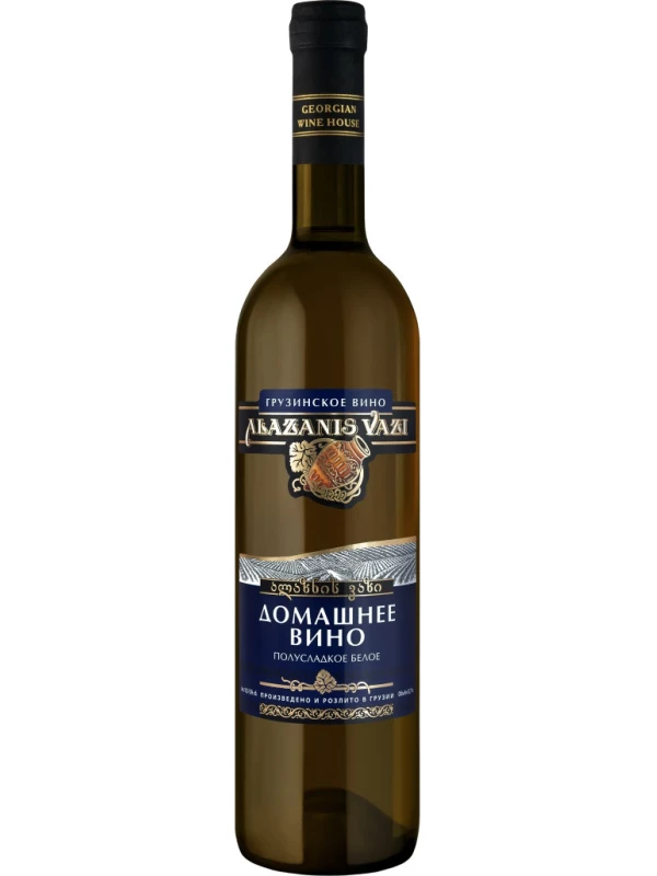 Georgian Wine House, Alazanis Vazi Domashnee White Semi-Sweet