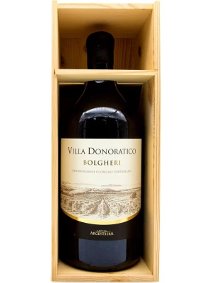 Вино Argentiera, Villa Donoratico wooden box 2018, 3 л