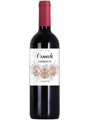 Вино Ornato Primitivo, Sicilia IGT 2020, 0.75 л