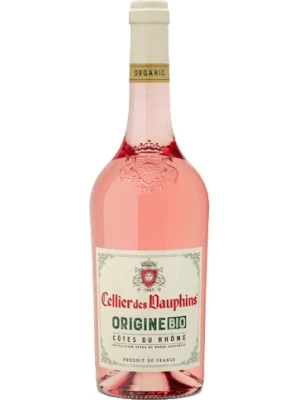 Вино Cellier des Dauphins, Origine Bio Rose Cotes du Rhone AOC 2018, 0.75 л