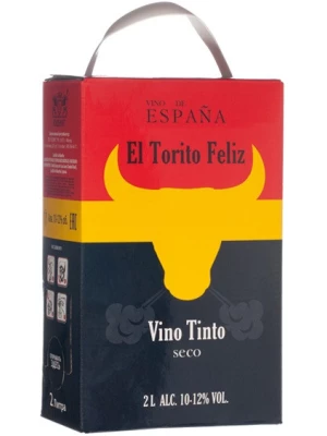 Вино El Torito Feliz Tinto Seco, bag-in-box 2 л