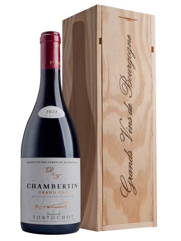 Domaine Tortochot, Chambertin Grand Cru, wooden box