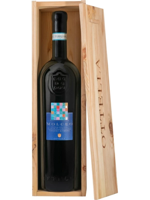 Ottella, Molceo Riserva, Lugana DOC, wooden box