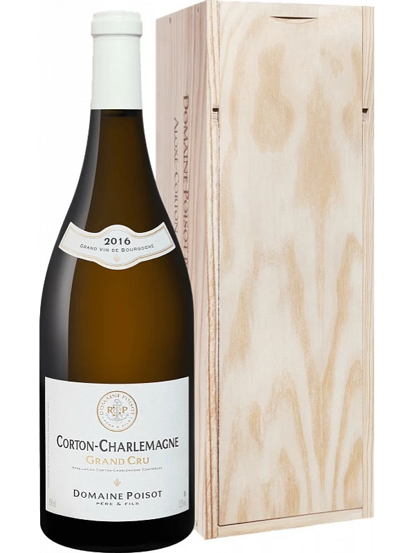 Domaine Poisot Pere et Fils, Corton-Charlemagne Grand Cru AOC wooden box