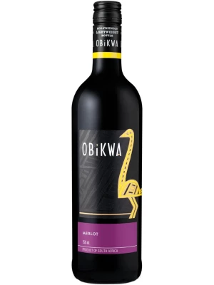 Вино Obikwa, Merlot 2021, 0.75 л