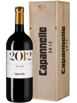 Вино Capannelle, Solare Vino da Tavola di Toscana Rosso IGT Sangiovese wooden box 2012, 1.5 л