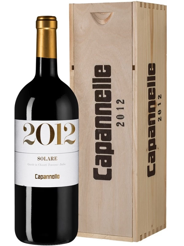 Capannelle, Solare Vino da Tavola di Toscana Rosso IGT Sangiovese wooden box