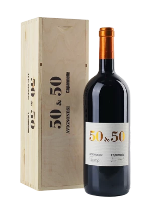 Вино Capannelle 50 & 50 in wooden box 2013, 1.5 л
