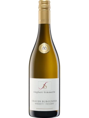 Вино Siegbert Bimmerle Grauer Burgunder Kabinett Trocken QmP 2020, 0.75 л