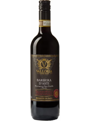 Вино Valloria Barbera d'Asti DOCG 2021, 0.75 л