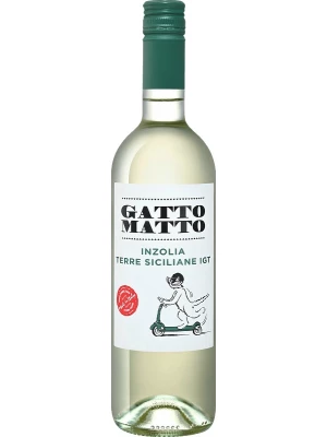 Вино Villa degli Olmi, Gatto Matto Inzolia, Terre Siciliane IGT 2021, 0.75 л